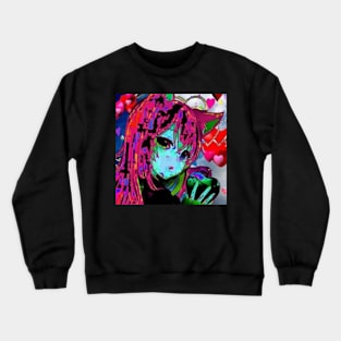 cat girl glitch ☆ Crewneck Sweatshirt